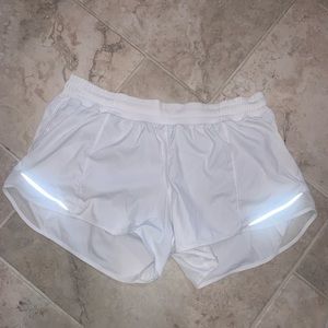 White Lululemon Hotty Hot Short